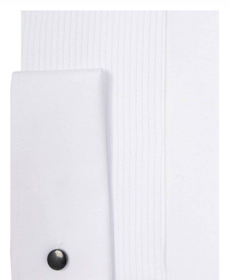 D2 King Size Pique Dress Shirt White SLX5003-1